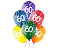Balloons Belbal 12", D11, 60th birthday, 6pcs